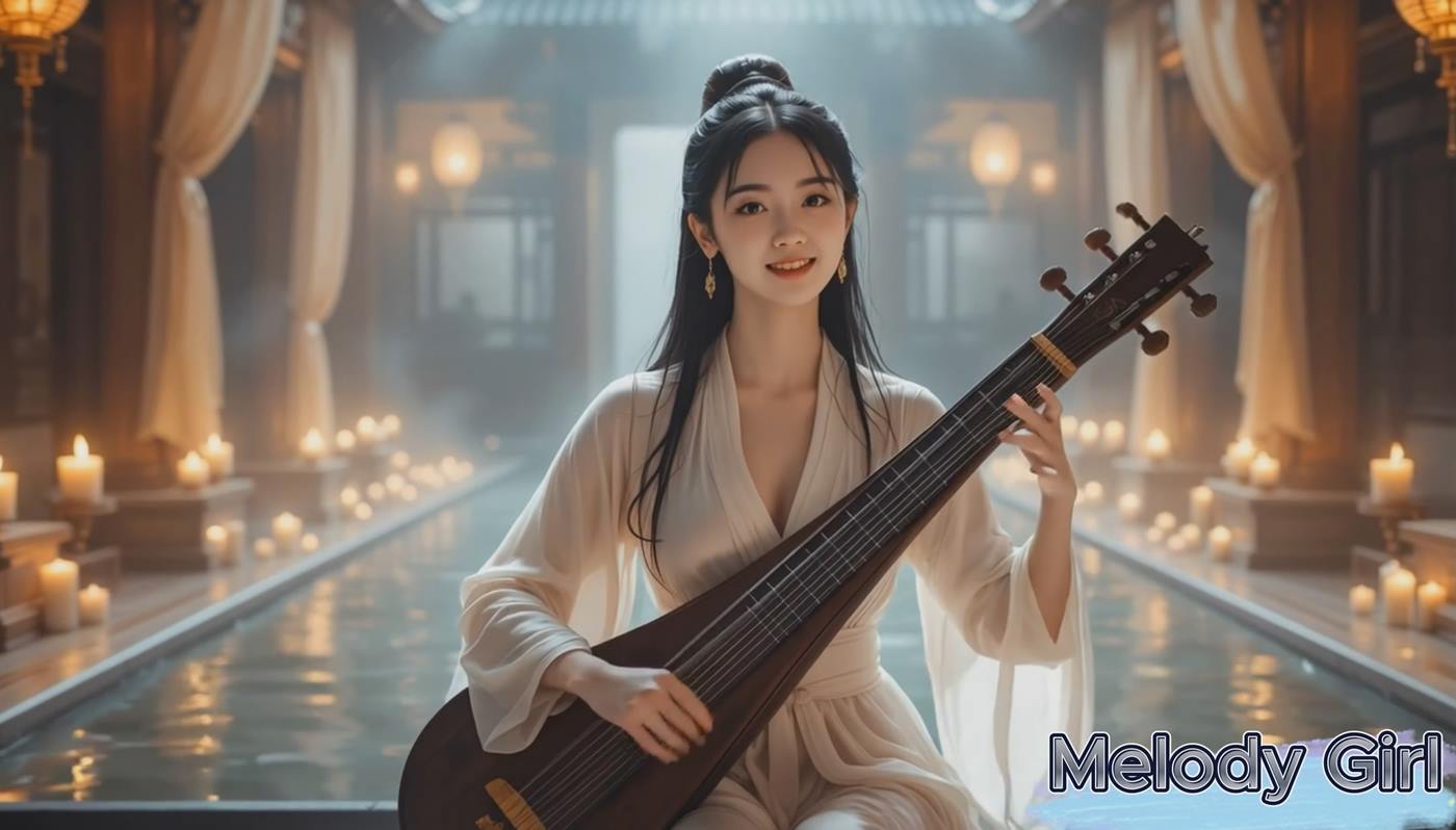 AI Video 038 Graceful Maidens in Imperial Palace 💖 Traditional Chinese Guzheng Music[4K/1V/5.09GB]插图2
