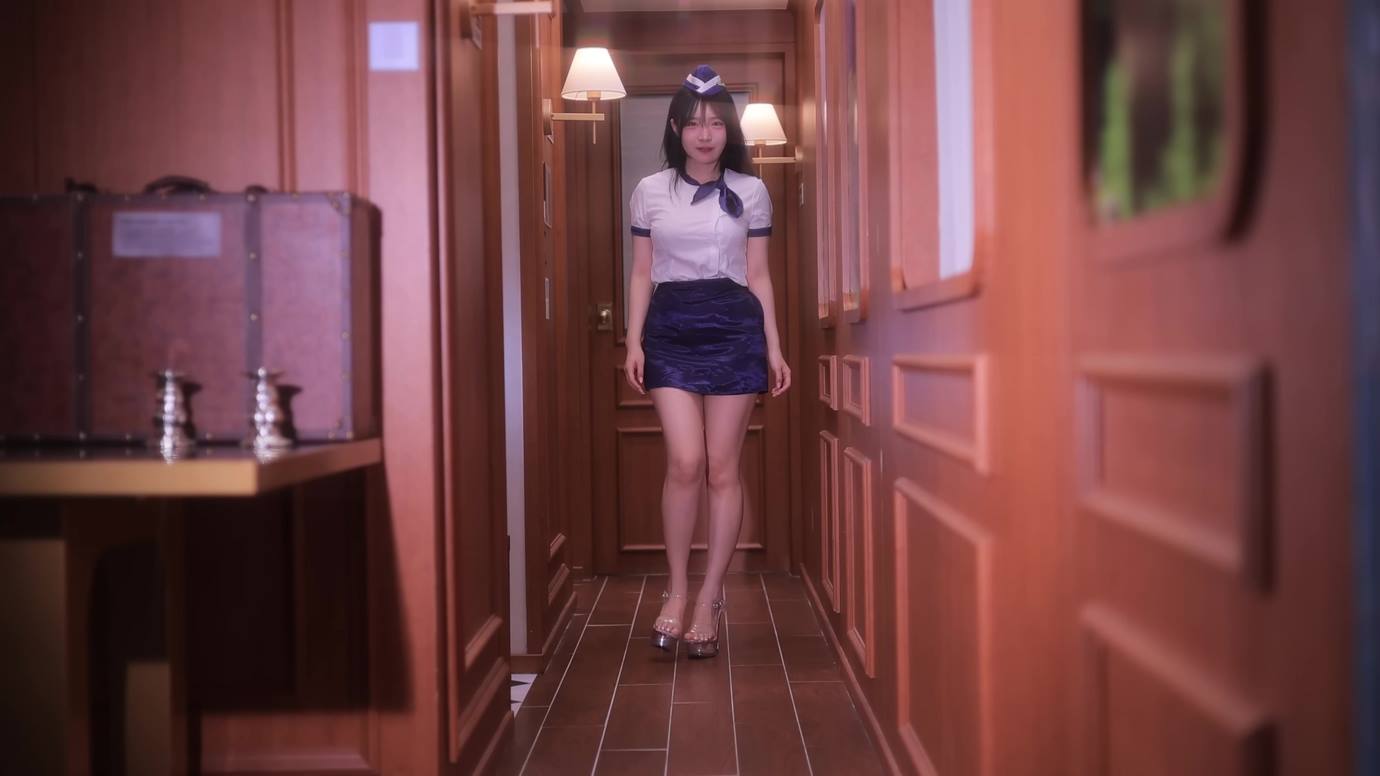 AI Video 045 Stewardess Lookbook Oriental Express ver[4K/1V/698MB]插图2