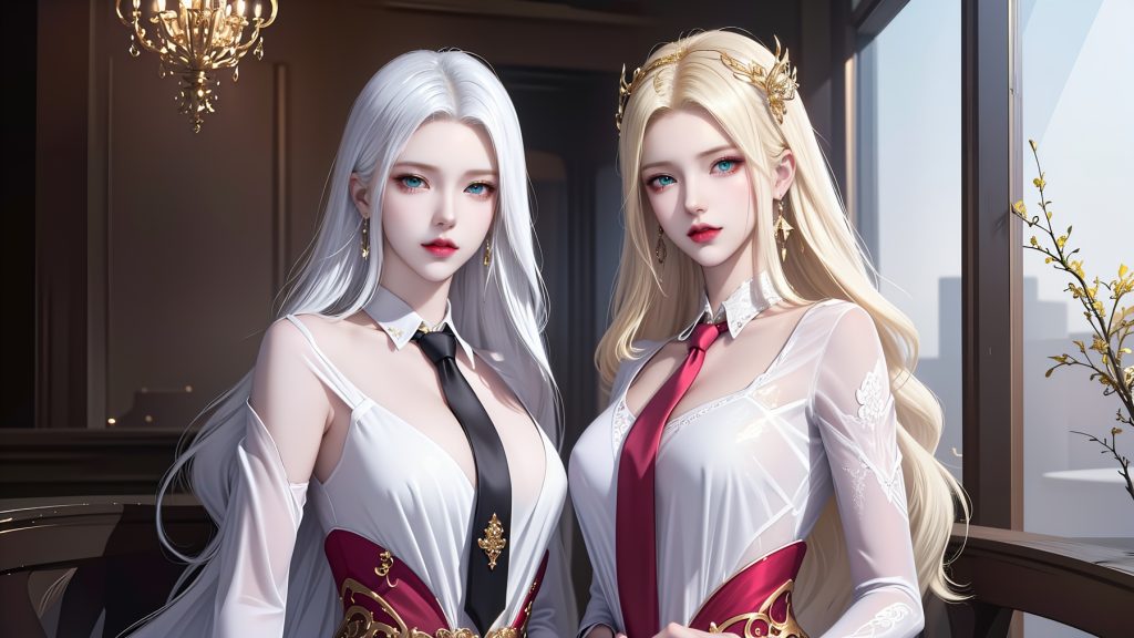 AI绘画 255 波塞西姐妹花[30P/120MB]插图2