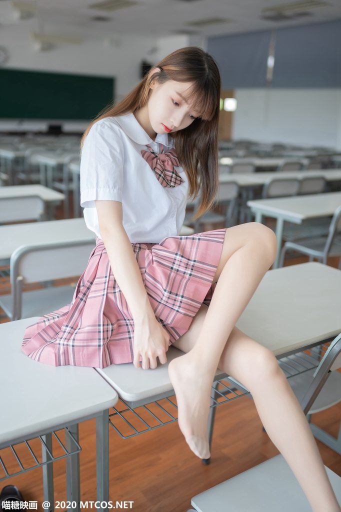 喵糖映画 JKL.009 粉格JK制服 [49P/309MB]插图1