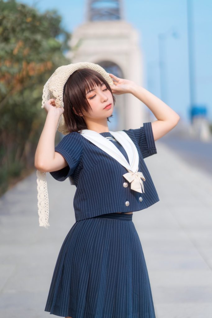 喵糖映画 JKL.024 深蓝JK制服 [40P/598MB]-无料摄影圈