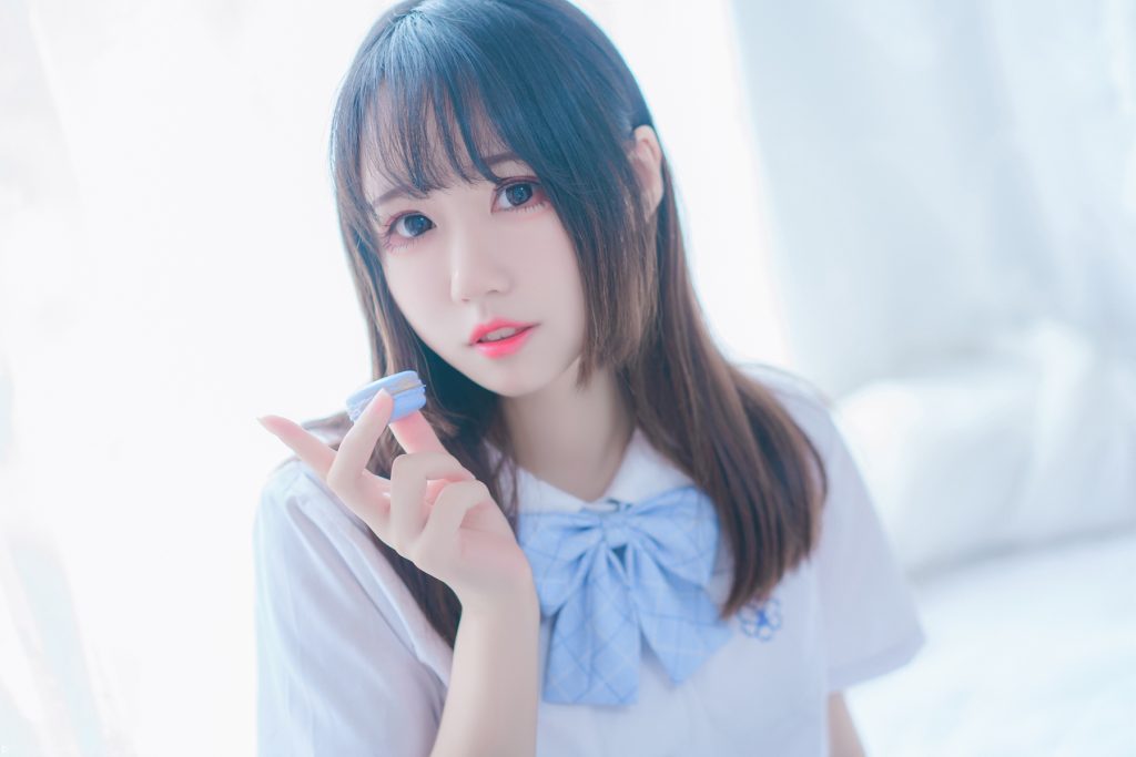 喵糖映画少女写真 VOL.019 致简白丝女友[46P/778MB]插图2