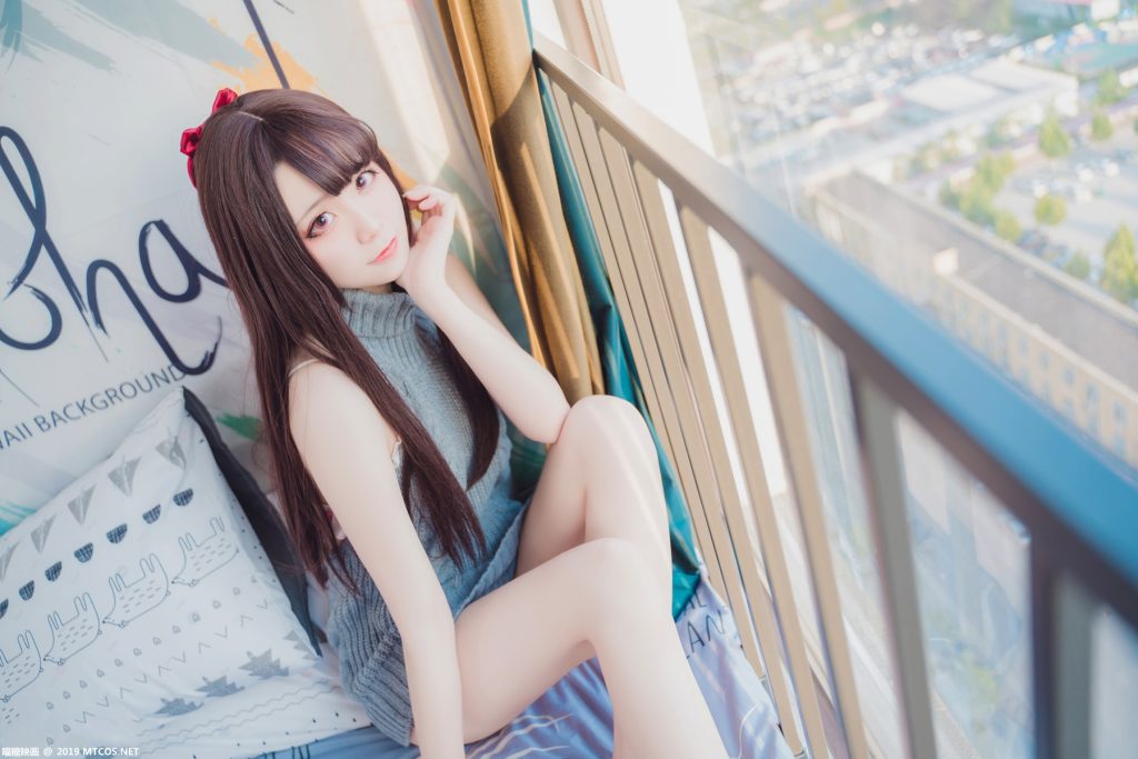 喵糖映画少女写真 VOL.030 灰色毛衣 [39P/726MB]插图1