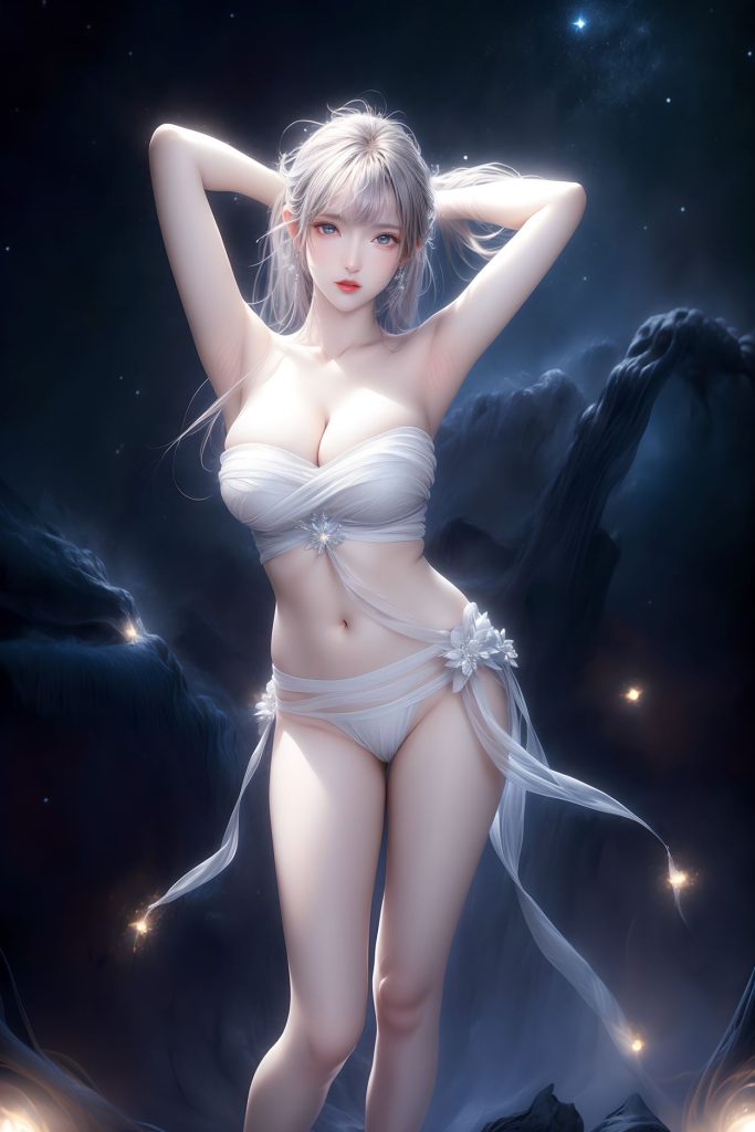 AI绘画 314 紫白少女[121P/1.41GB]-无料摄影圈