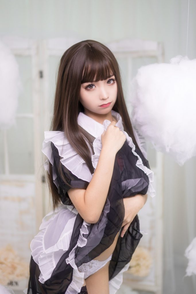 蠢沫沫 NO.012 短透明女仆 [42P/450MB]插图1