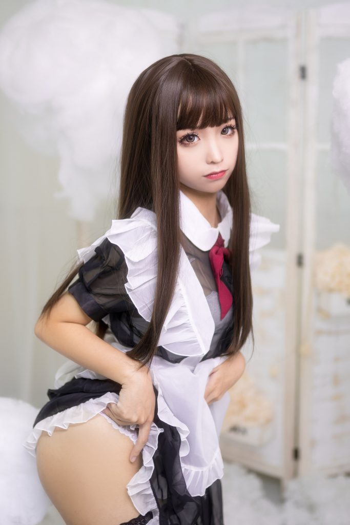 蠢沫沫 NO.012 短透明女仆 [42P/450MB]插图3