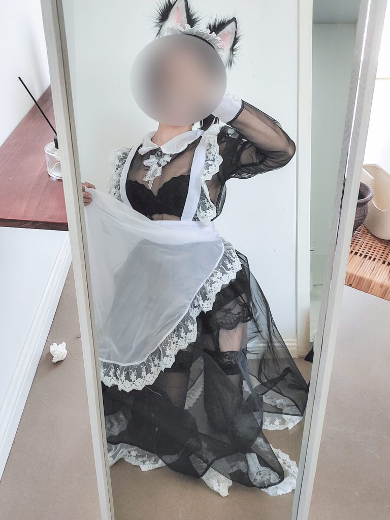 蠢沫沫 NO.014 透明女仆自拍 [42P/55MB]插图2