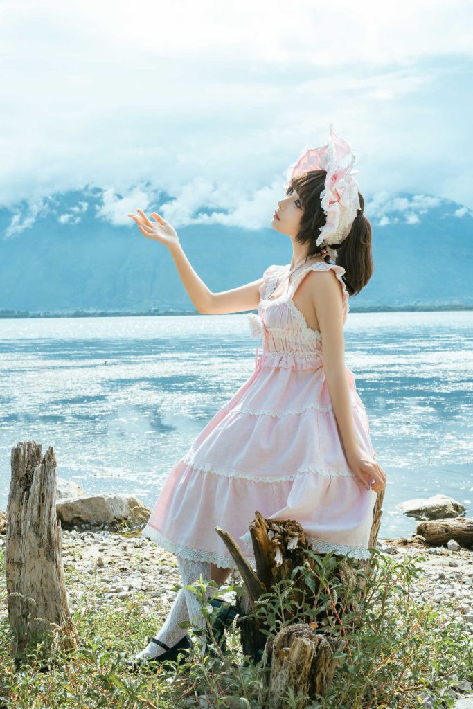 蠢沫沫 NO.202 – 湖边的少女[11P/103MB]插图1