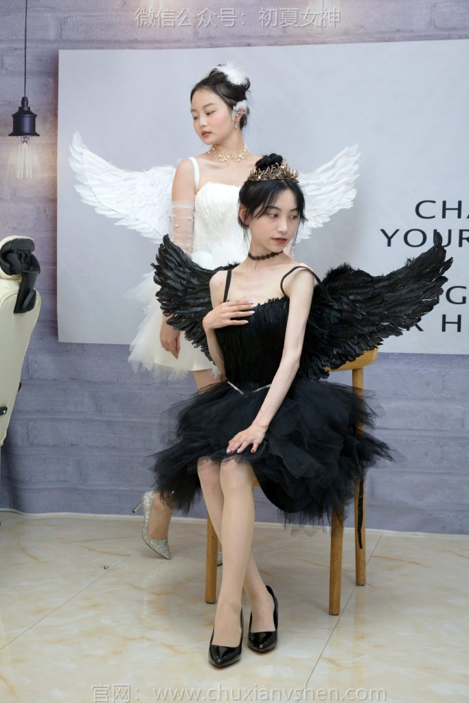 初夏女神 NO.207 柒柒、双双 黑白天鹅[90P/1V/4.28GB]插图1