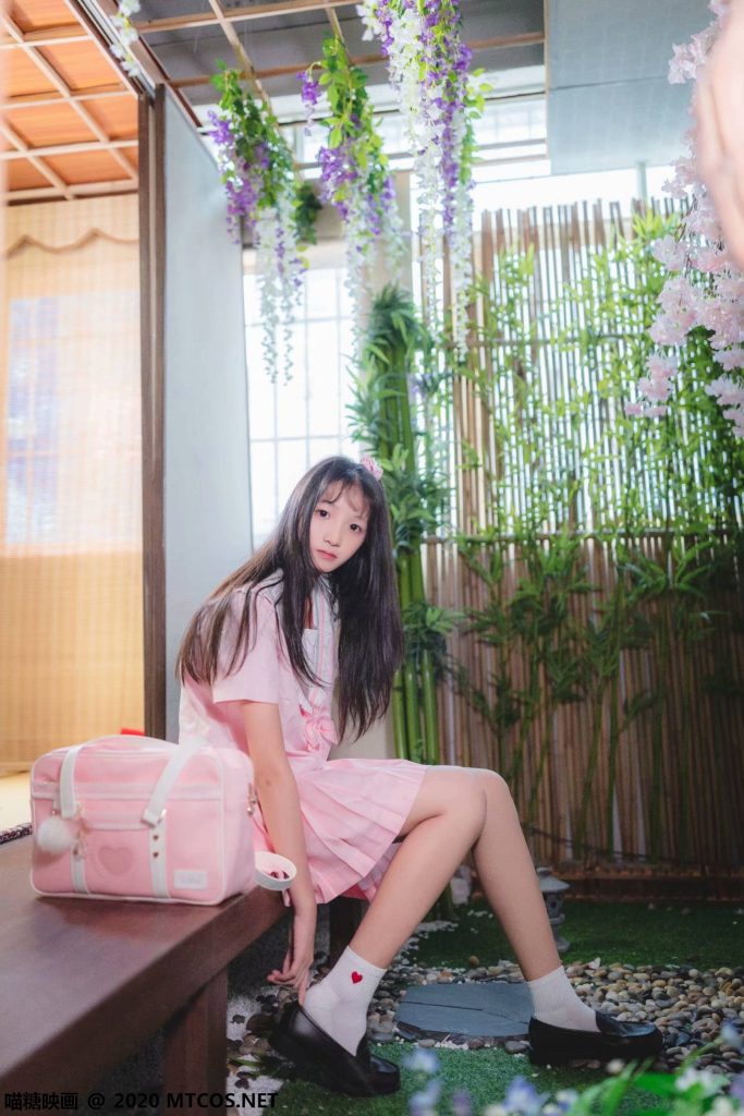 喵糖映画 VOL.087 日系粉色JK [41P/816MB]插图1