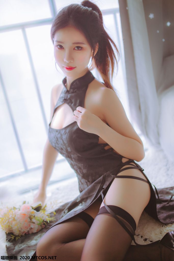 喵糖映画 VOL.114 黑白旗袍双子[41P/257M]插图2