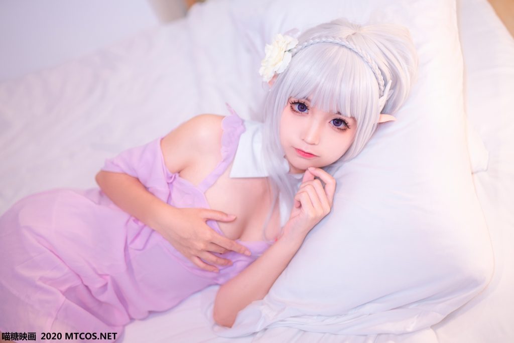 喵糖映画 VOL.118 露肩睡裙 蠢沫沫[40P/680M]插图2