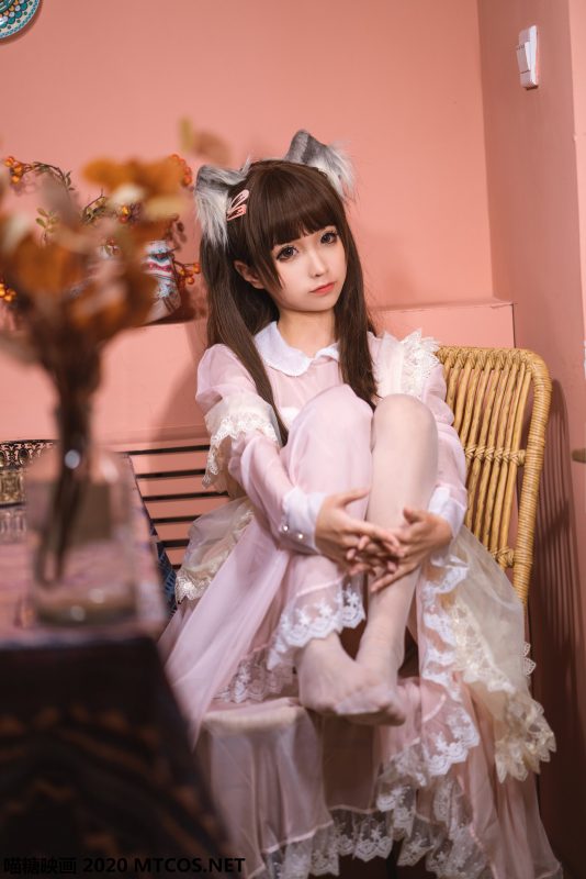 喵糖映画 VOL.119 粉色猫耳女仆 蠢沫沫[34P/625M]-无料摄影圈