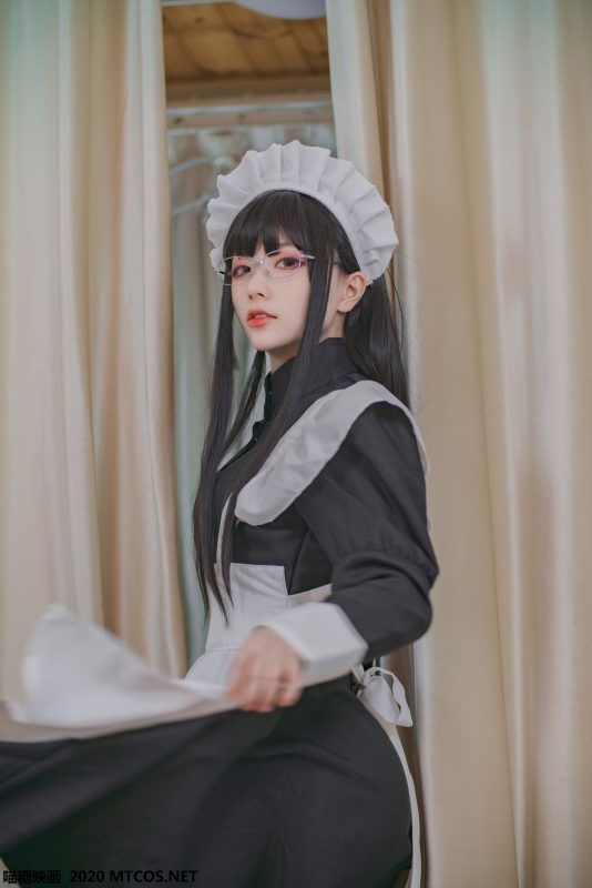 喵糖映画 VOL.120 女仆眼镜娘[36P/395M]-无料摄影圈