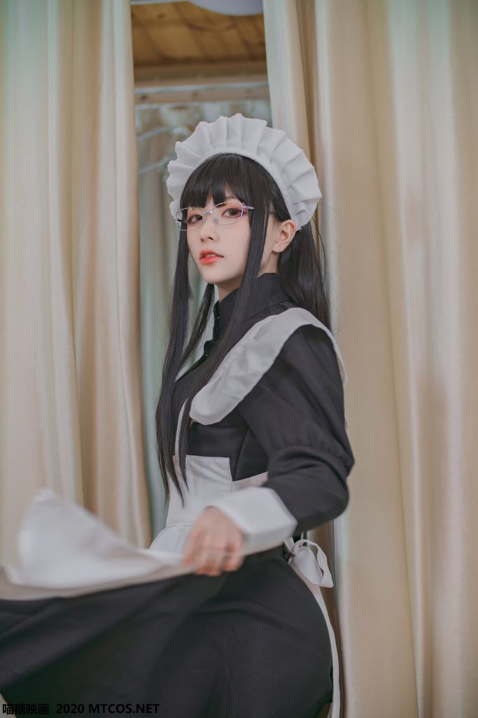 喵糖映画 VOL.120 女仆眼镜娘[36P/395M]-无料摄影圈