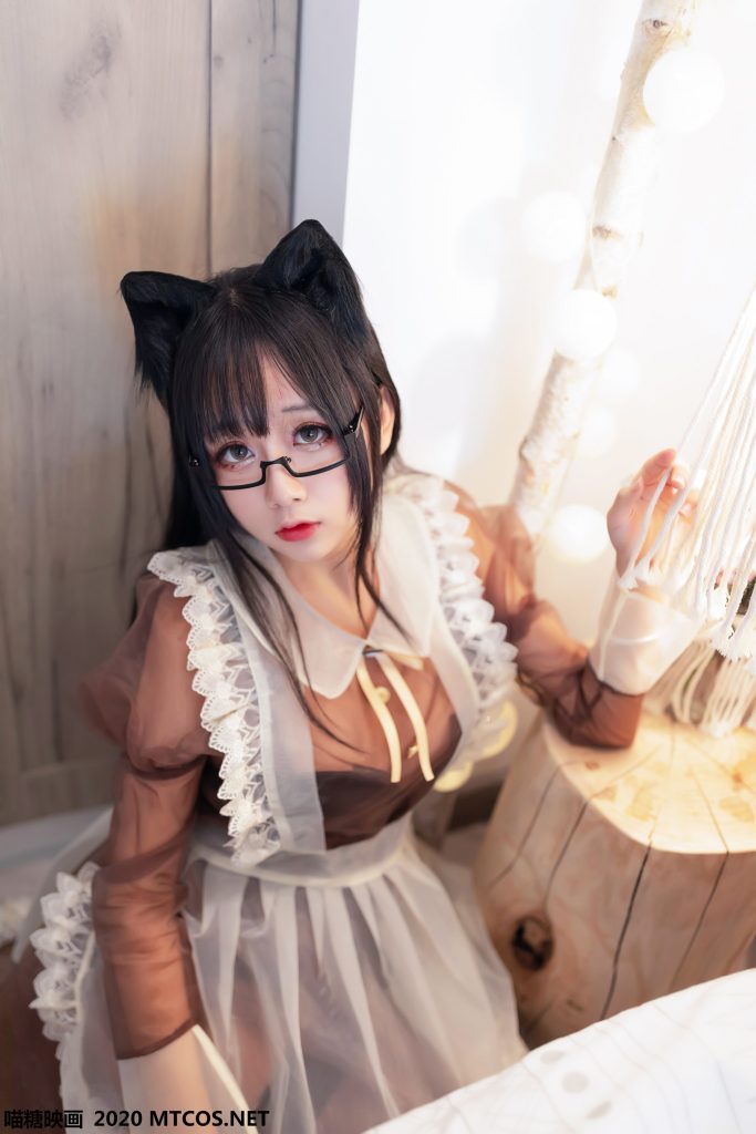 喵糖映画 VOL.125 棕色透明女仆[43P/608M]插图2