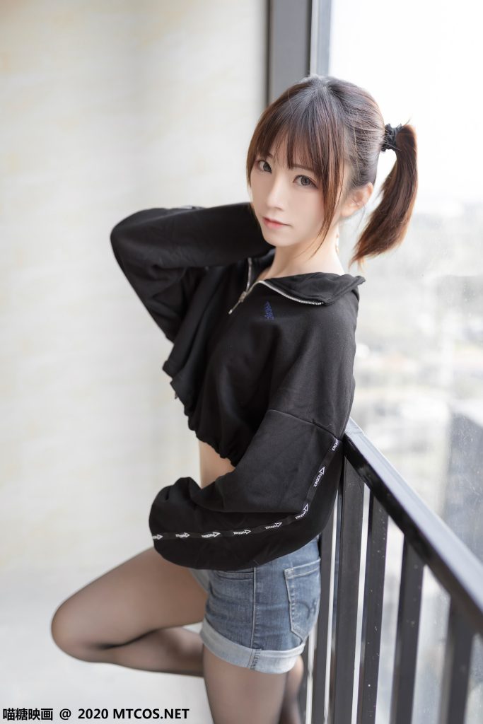 [喵糖映画]VOL.166 单马尾黑丝俏皮女孩 [41P/174M]插图2