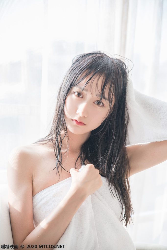 [喵糖映画]VOL.174 清纯可爱 纯白浴巾 [58P/161M]插图3