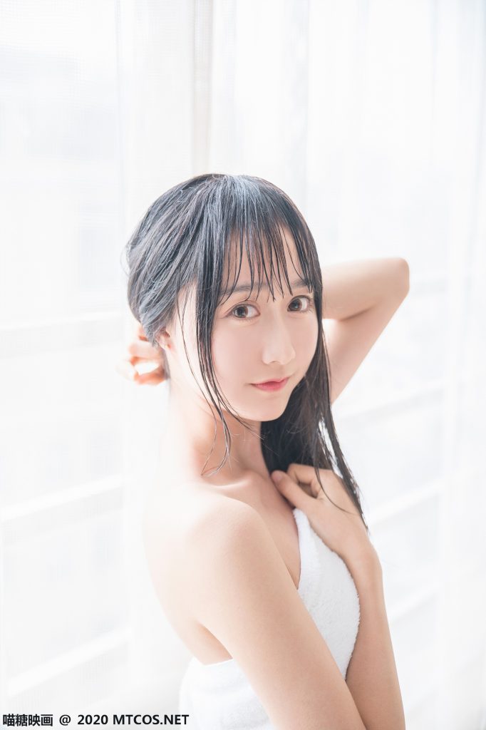 [喵糖映画]VOL.174 清纯可爱 纯白浴巾 [58P/161M]插图1