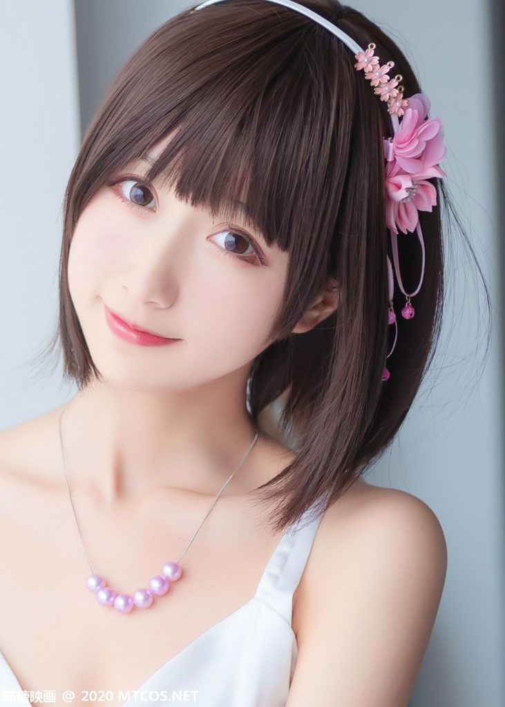 [喵糖映画]VOL.180 加藤惠白丝礼服 [26P/213M]插图1