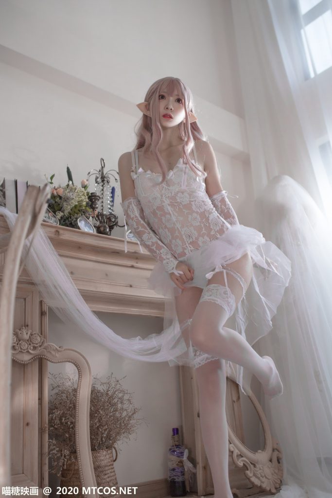 [喵糖映画]VOL.181 兽耳白丝 梦幻精灵 [25P/687M]插图3