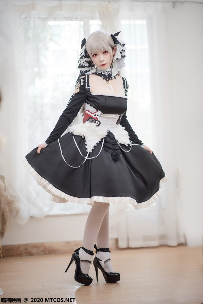 [喵糖映画]VOL.195 可畏 暗黑系白丝女仆 [32P/289MB]插图1