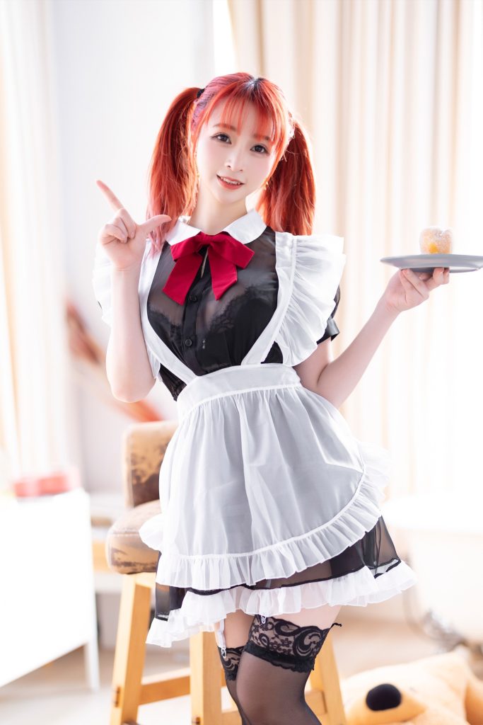 叉子宝宝 NO.004 – 双马尾透明女仆[43P/72.5MB]插图2