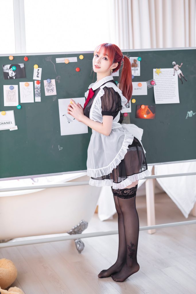 叉子宝宝 NO.004 – 双马尾透明女仆[43P/72.5MB]插图1