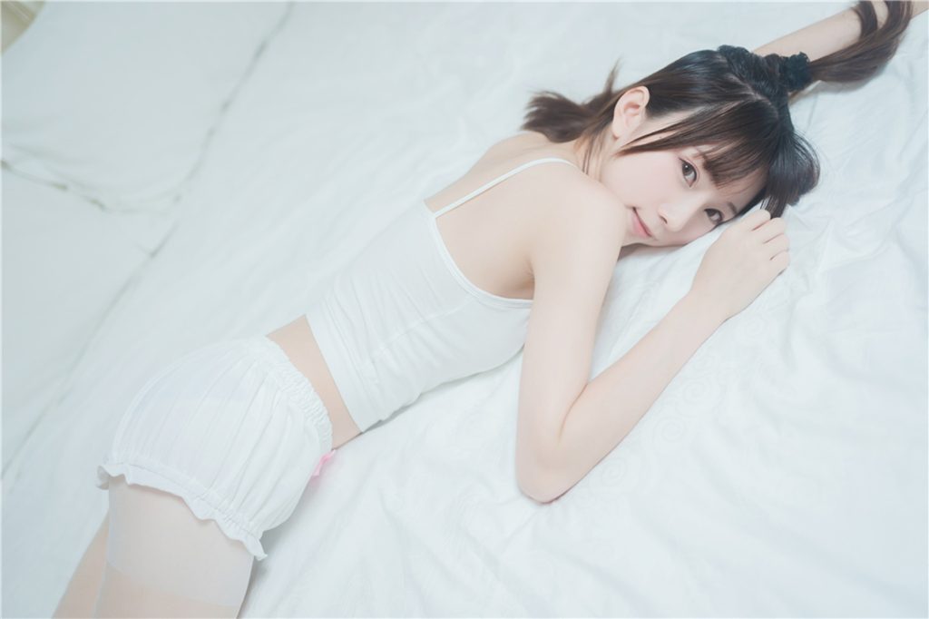 喵糖映画 VOL.269 白色套装 [40P/14MB]插图2