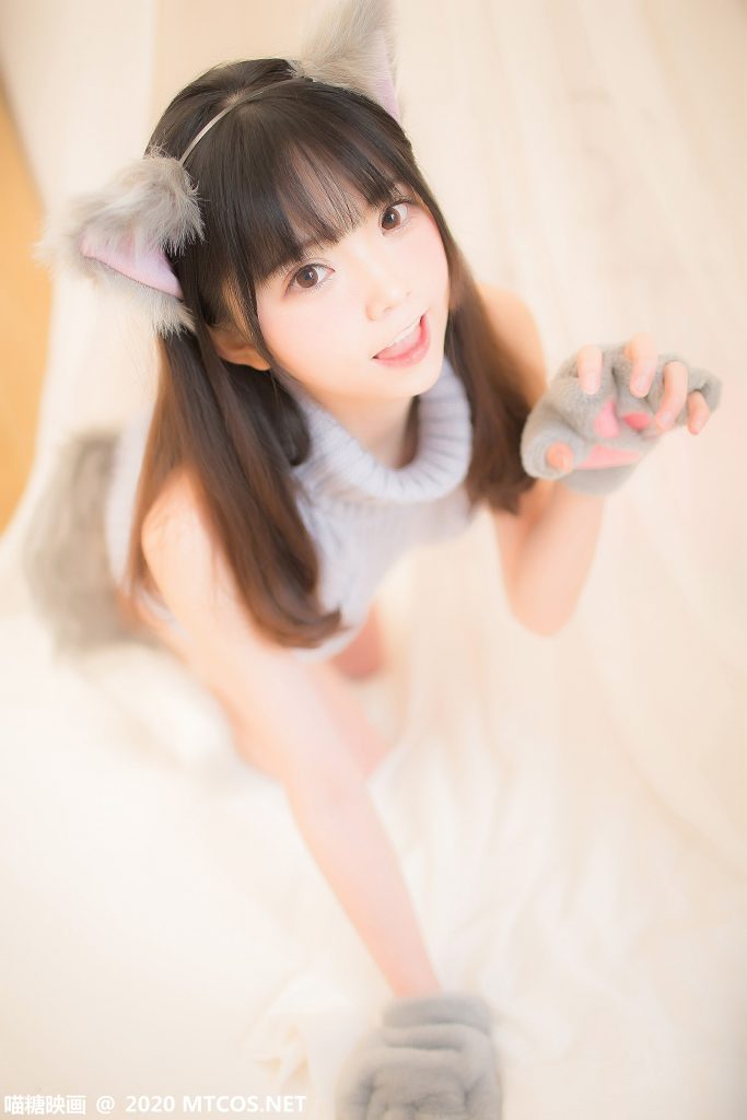 喵糖映画 VOL.274 兽耳萌娘的蓝色毛衣 [34P/487MB]插图1