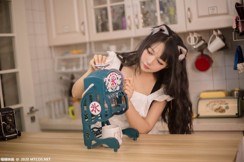 喵糖映画 VOL.296 厨房兽耳猫娘 [20P/158MB]-无料摄影圈