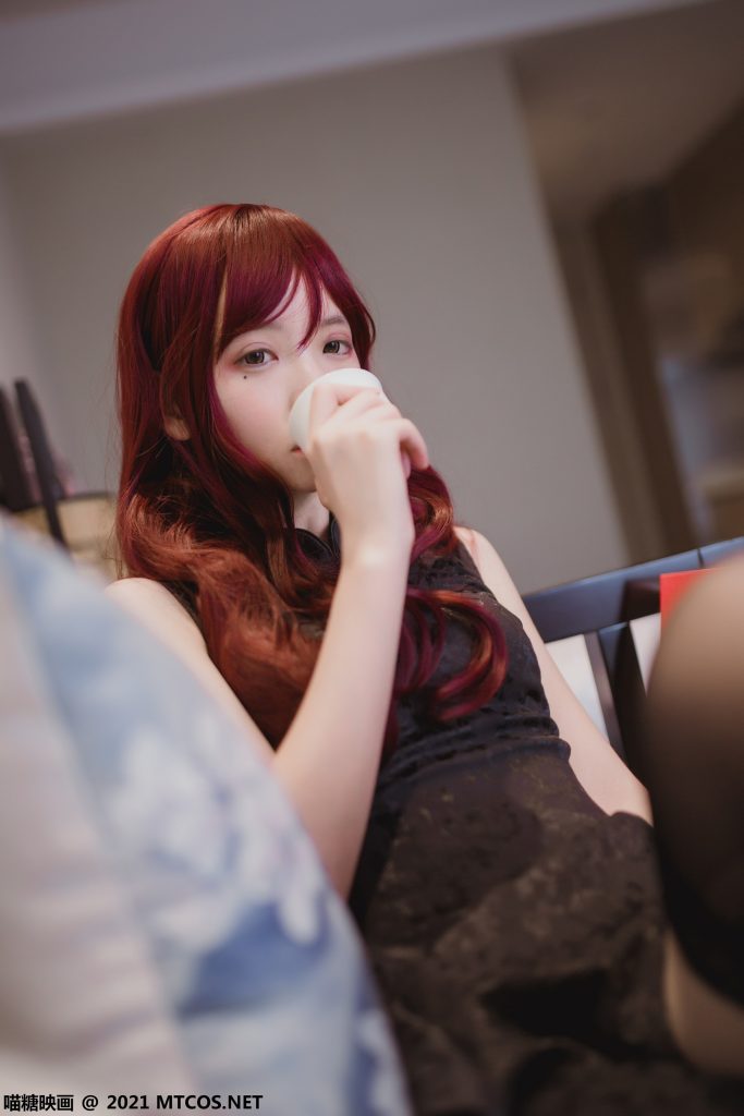 [喵糖映画]VOL.385 黑色旗袍 [20P/190MB]插图2