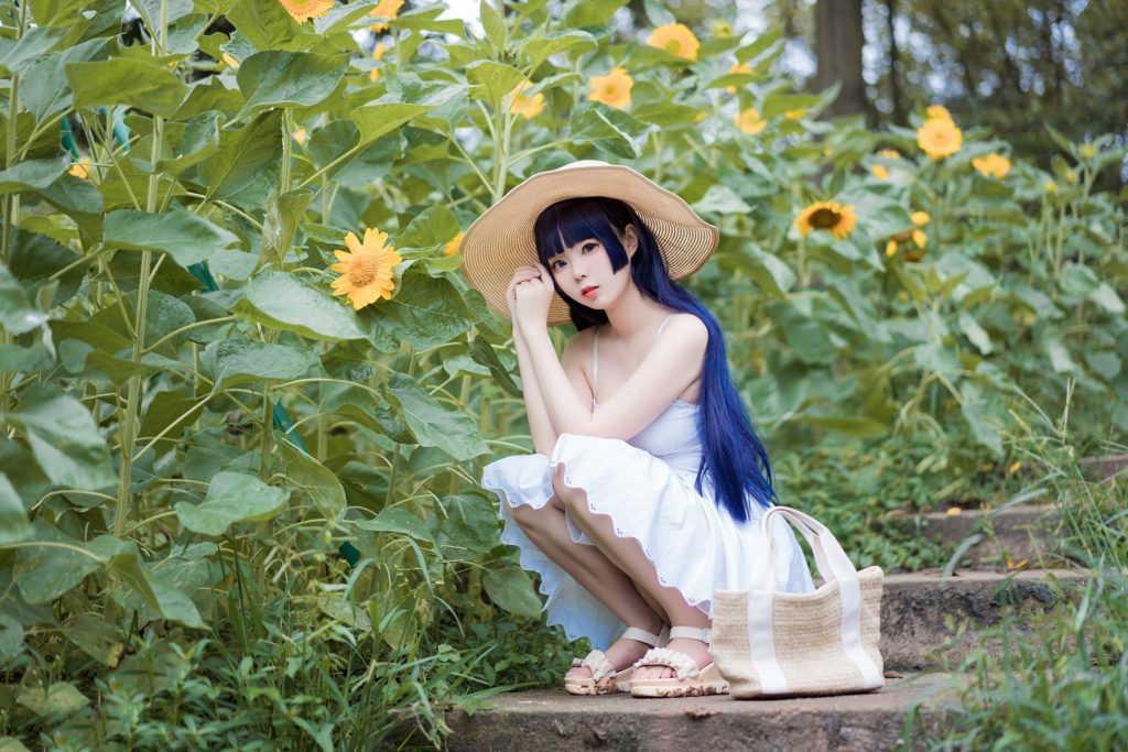 [喵糖映画]VOL.414 花园白裙 [37P/402MB]插图1