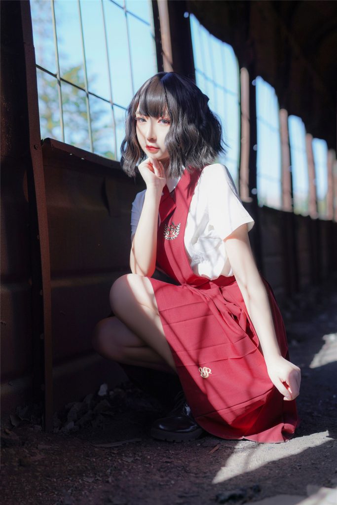 [喵糖映画]VOL.444 红色JK裙 [39P/107MB]插图3