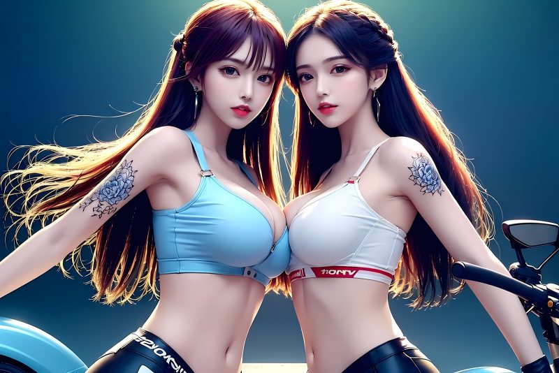 AI绘画 455 机车少女[91P/639MB]-无料摄影圈