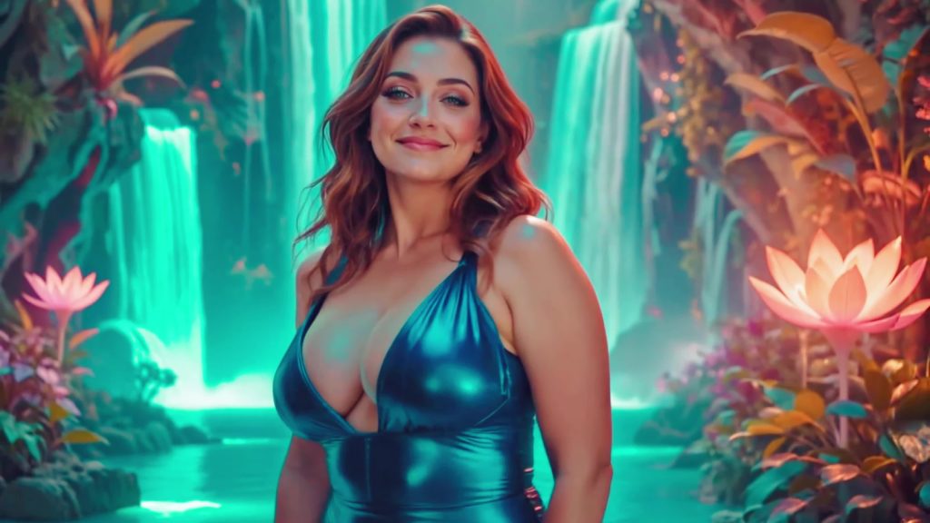 AI绘画 458 Over 40 Natural Women _ Retro-Futuristic Elegance in Satin Mini Robes 4K[20P/1V/483MB]插图1