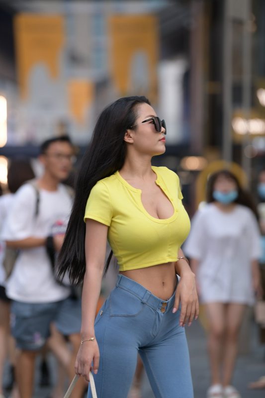 精选街拍 No.318 极品性感紧身牛仔美女 1 [91P/70M]-无料摄影圈