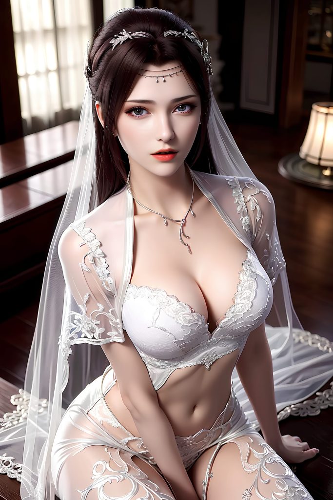 AI绘画 490 云韵白色婚纱[34P/845MB]插图1