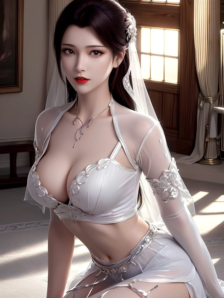 AI绘画 490 云韵白色婚纱[34P/845MB]插图2