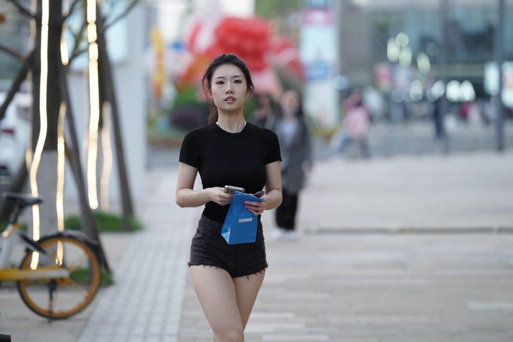 精选街拍 No.358 黑色热裤美女 3 [97P/85M]插图2