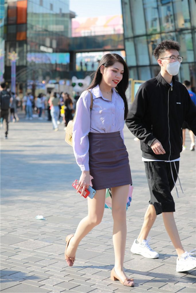 精选街拍 No.368 肉丝长腿女友 [105P/74M]插图1