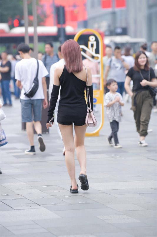 精选街拍 No.376 黑色热裤美女 [34P/13M]-无料摄影圈