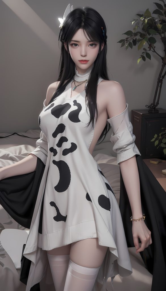 AI 绘画 549 萧熏儿 奶牛装[33P/427MB]插图3