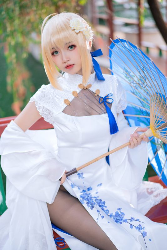 大大卷卷小卷 NO.022 - FGOsaber 四周年旗袍[15P/99MB]-无料摄影圈