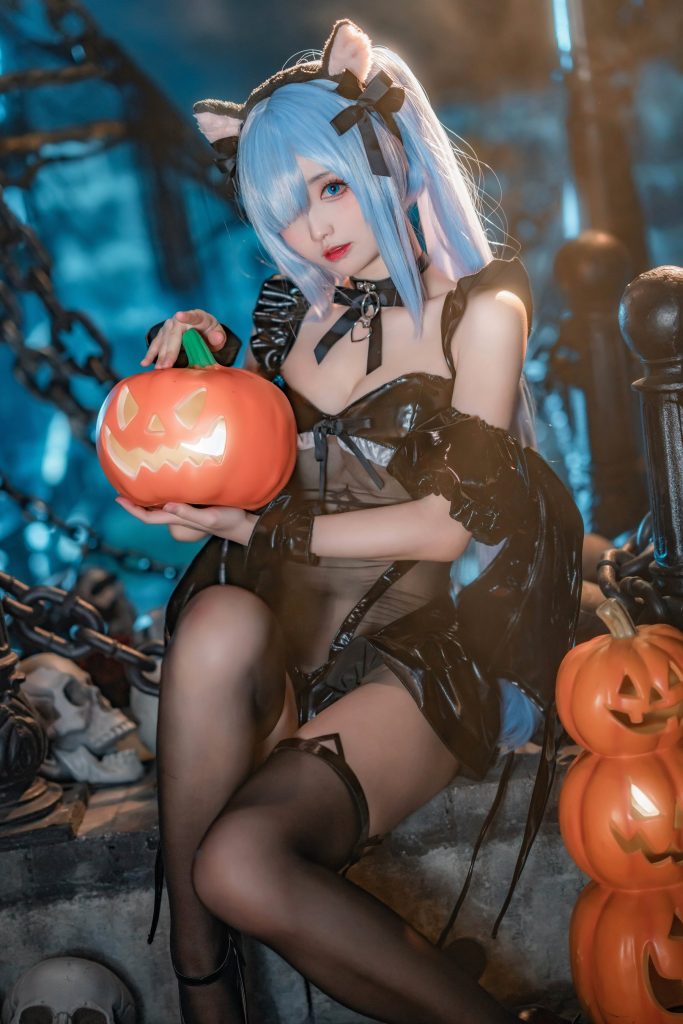 大大卷卷小卷 NO.023 – 碧蓝航线雅努斯 万圣喵喵惊悚夜[18P/135MB]插图3