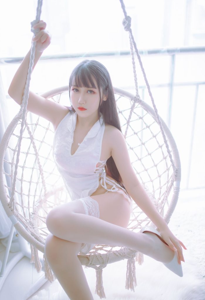 抖娘-利世 NO.003 抖娘×不呆猫 黑白旗袍双子 [41P/231MB]插图1