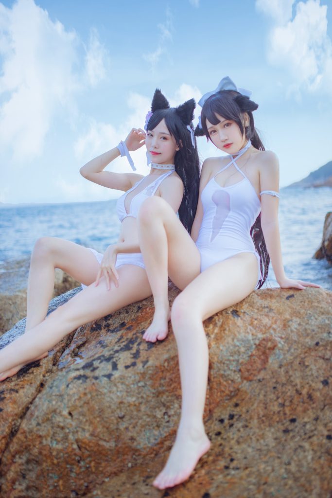 抖娘-利世 NO.006 抖娘×不呆猫 獒犬海边泳装 [41P/326MB]-无料摄影圈