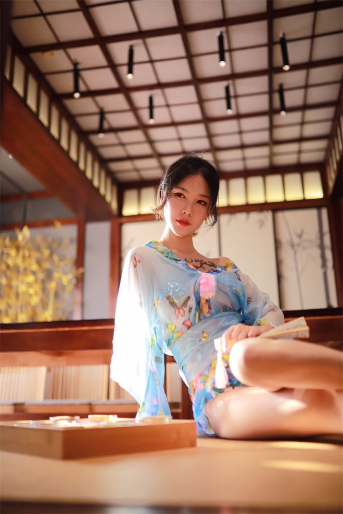 18抖娘-利世 – 水蓝和服插图3