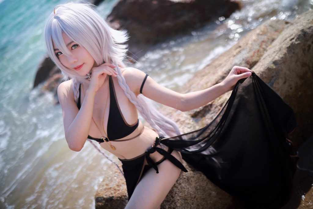 抖娘-利世 028 黑贞德泳装[40P/136MB]插图1