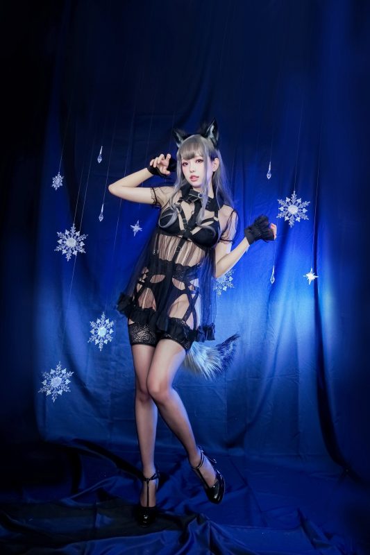 Ely_eee(ElyEE子) NO.030 - 灰太狼-黑色透视[24P/9V/171MB]-无料摄影圈